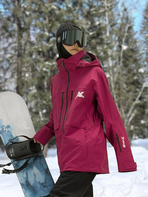 雪速美式雙板專業滑雪服男女同款防水防風單板雪地防寒服保暖外套~優惠價