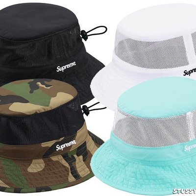 超搶手】全新正品2015 SS 春夏Supreme Vented Mesh Crusher 透氣漁夫帽