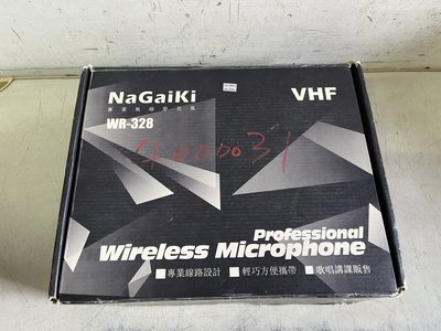 L【小米二店】二手 NaGaiKi WR-328  VHF雙頻道無線麥克風 (附2麥克風)