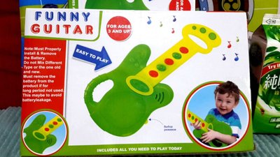 Kids Funny Plastic Cartoon Guitar Musical Toy Birthday Gift