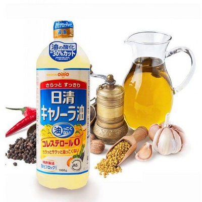 「廠商現貨」日本日清oillio零膽固醇芥籽油1000ml