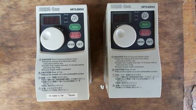日本三菱變頻器FR-S520-0.75K(1HP) 220V (變頻器.PLC.人機介面.伺服控制)