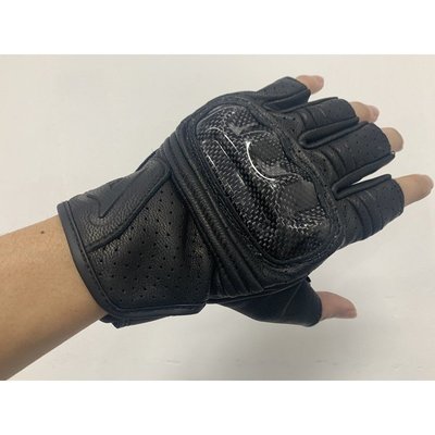 摩托車騎士手套丹尼斯半指手套賽車機車騎行手套裝備防摔牛皮透氣手套