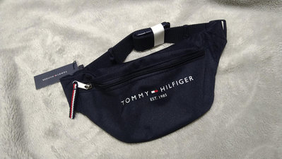 Tommy Hilfiger 腰包 側背包 深藍帆布包