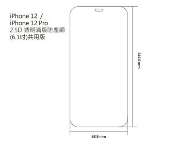 免運 特價 iPhone 12/12 Pro/12 Pro Max/12 mini 透明滿版防塵網2.5D玻璃貼IMOS