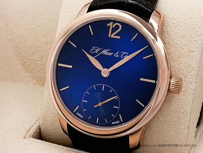 【經緯度名錶】H.Moser & Cie Endeavour 1321-0401 玫瑰金材質 旭日漸層藍錶盤 TLW77062