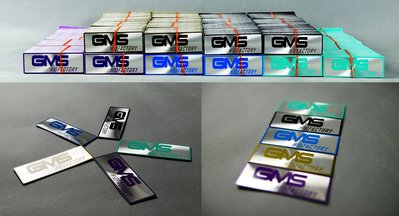 GAMMAS-HID 嘉瑪斯企業 台中廠 CD紋 鋁牌 反光牌 反光板 標誌 黑 金 水藍 粉紫 蒂芬妮綠