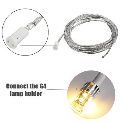 燈座燈座 G4 燈座連接器 50  100  200cm 陶瓷  塑料 LED 鹵素照明配件 PVC 12