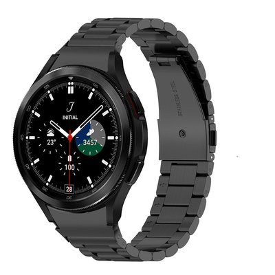 【高品質】無間隙不銹鋼錶帶 三星Galaxy Watch 4經典46毫米 42毫米/44毫米 40毫米 金屬手鐲腕帶