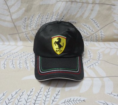 F1 超跑 賽車帽 棒球帽 高爾夫球帽 透氣 快乾材質 黑色