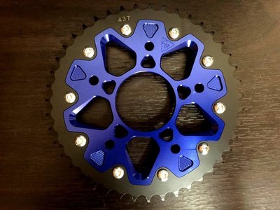 ZOO 輕量化CNC 齒盤 齒輪盤 齒輪 後齒輪盤 GOGORO2 gogoro2 GGR2 藍色