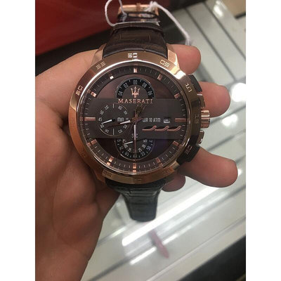 二手全新現貨實拍 MASERATI瑪莎拉蒂男款手錶 TIME 手錶 R8871619001 瑪莎拉蒂手錶