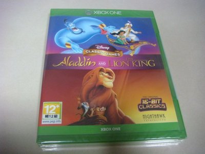 遊戲殿堂~XBOX ONE『迪士尼經典遊戲：阿拉丁和獅子王』英文版全新品