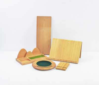 《玖隆蕭松和 挖寶網P》A倉 木製 竹製 IKEA平板架 置物盤 桌面收納盤 共 5入 (14225)