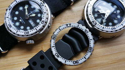 SEIKO 300M鮪魚罐頭陶瓷計時圈+不銹鋼轉盤轉圈。SBBN007、SBBN015、SBBN017、031、033