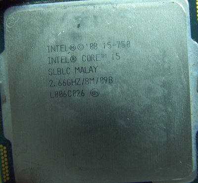 正式版Intel i5-750 LGA1156 CPU SLBLC 4核心(760 i3-530 540 650 660
