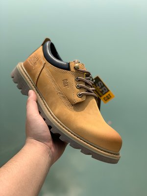 CAT卡特休閒皮鞋男 2023新款 EASE系列工裝鞋 男鞋 黃棕色39-44
