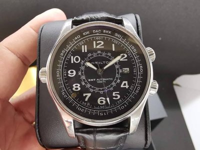 Hamilton 漢彌爾頓  飛行員GMT兩地時間機械腕錶 (歡迎交流換貼）