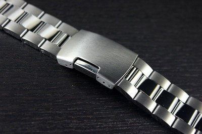 來來鐘錶~SEIKO,SUBMARINER,GMT黑水鬼20mm,22mm平頭實心不鏽鋼製錶帶單折安全扣