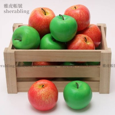 (MOLD-A_050)仿真水果假水果蔬菜模型攝影道具擺設廚柜裝飾品仿真泡沫紅蘋果