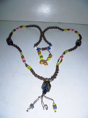 原住民老琉璃編織串珠項鍊