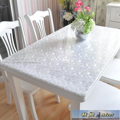 桌布PVC防水防燙桌布軟塑料玻璃透明餐桌布桌墊免洗茶幾墊臺布-促銷