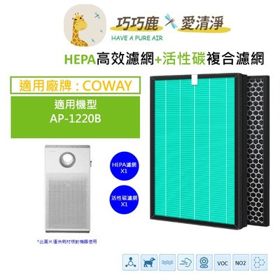 適用 Coway 格威 AP-1220B AP-1220 AP 1220B 噴射循環空氣清淨機 濾網