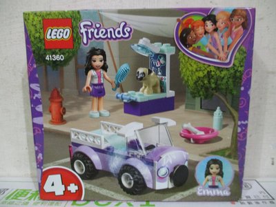 1芭比莉卡MEGA BLOKS美高LEGO樂高Friends好朋友系列41360艾瑪的動物醫療車積木公仔兩佰八十一元起標