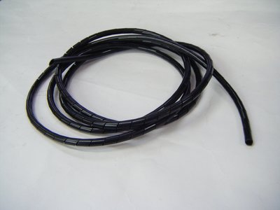 RILI-S-6MM*100CM 黑色 捲式結束帶 蛇管 油管保護管 油壓保護飾條