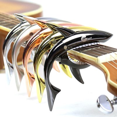 〖好聲音樂器〗鯊魚造型 鋁合金 移調夾 capo 吉他 電吉他 烏克麗麗
