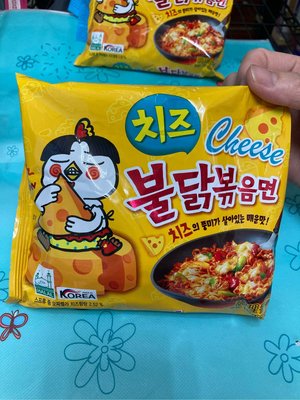 韓國三養火辣雞肉起司風味鐵板炒麵（起司風味）140G（柔柔的店）