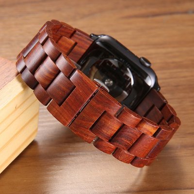 顫香木 適用於Apple Watch 5 4 3 2 1代錶帶 蘋果手錶錶帶 iWatch替換腕帶38/42/40/44-337221106