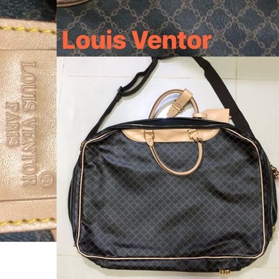 低價起標～全新Louis Ventor牛皮旅行袋 鎖頭包 衣物側背包 球袋托特包