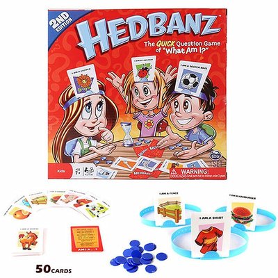 Hedbanz桌遊遊戲猜猜我是誰英語學習卡牌遊戲-好鄰居百貨