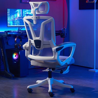 廠家現貨出貨黑白調電競椅家用游戲椅人體工學電腦椅舒適久坐可躺辦公座椅競技