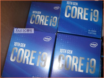 JULE 3C會社-Intel i7/i9 10代 11代 全新/銅底/4 PIN/彩盒盒裝/黑化版 1200 原廠風扇