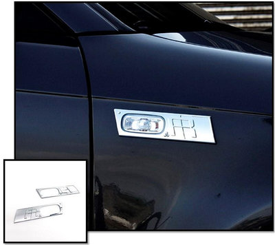 圓夢工廠 Audi 奧迪 A3 S3 8P A4 S4 RS4 B6 B7 A6 S6 RS6 鍍鉻銀 側燈框 方向燈框