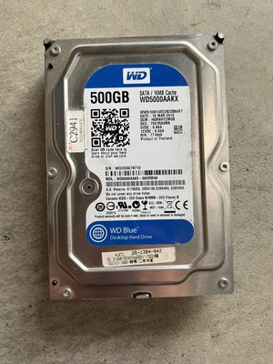 『二手品免運』NO.491 WD 500GB 3.5吋 HDD硬碟 WD5000AAKX SATA3 16MB 藍標
