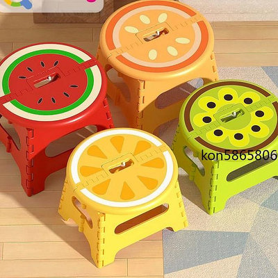 加厚折疊凳子 水果創意便攜式矮凳 戶外家用小板凳 兒童座椅