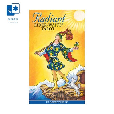 易匯空間 卡牌遊戲進口正版亮彩偉特塔羅牌Radiant Rider Waite送中文手冊-韋特維特YH1047