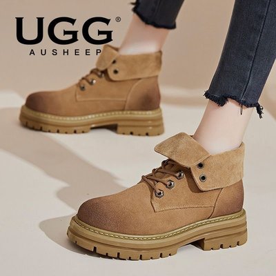100％原廠 AUSHEEP UGG馬丁靴女 新品秋冬時尚復古女短靴 百搭女靴