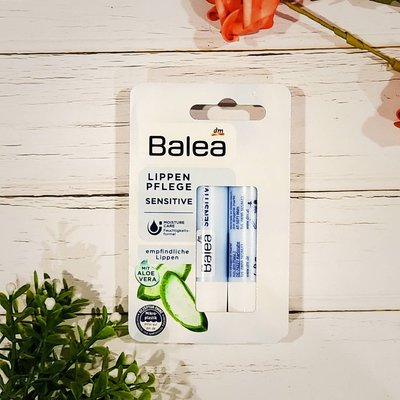德國 Balea 無色 補水保濕 蘆薈 敏感 護唇膏 2入/組