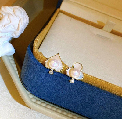 雯雯代購版日本TASAKI 田崎 塔思琦同款貝母珍珠耳環925銀鍍18k金，天然高品質淡水珍珠