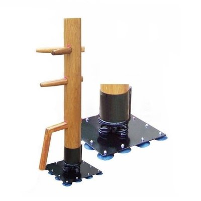 佛藝館   詠春拳木人樁 立式木人樁 彈簧式木人樁 實木（GA-0999）