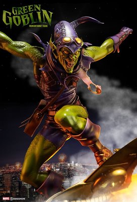 Sideshow 300375蜘蛛人綠魔 Green Goblin 雷神鋼彈模型假面暗黑破壞神異形鐵血戰士怪獸不可動人偶