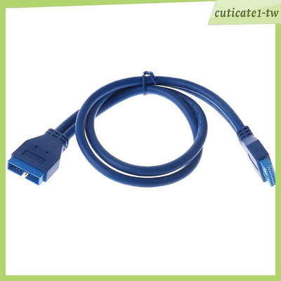 熱賣 [CuticatecbTW] USB3.0主板20Pin公頭至20Pin母頭延長線50cm for PC新品 促銷