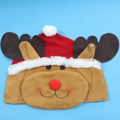 造型聖誕帽 麋鹿造型帽(紅帽子)/一個入 促[#80]~5847