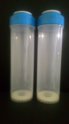 職人工具 水族用品 淨水濾芯 10英吋 填充式濾心 藍色瓶蓋 透明 空罐/濾材罐/單隻 三胞胎-淨水器-RO機 適用