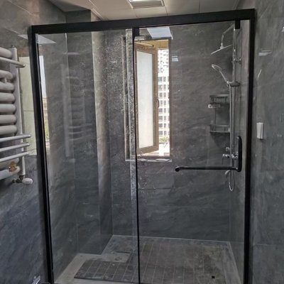 不銹鋼淋浴房干濕分離隔斷浴室衛生間家用玻璃門洗澡間 特艾超夯 精品