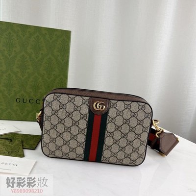 古馳 Gucci Ophidia系列 雙GG 肩背包 側背包 相機包 郵差包 斜挎包 單肩包 699439·美妝精品小屋